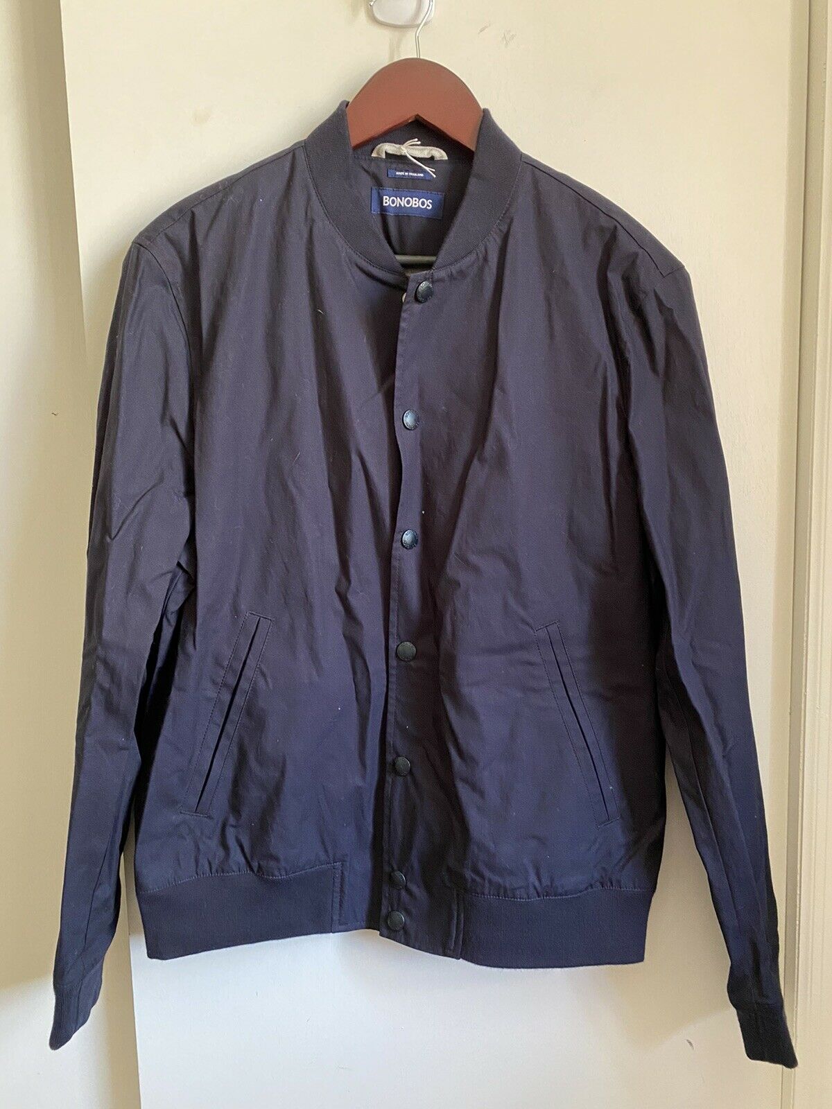 NWT! BONOBOS Navy Boulevard Bomber Jacket sz Medium