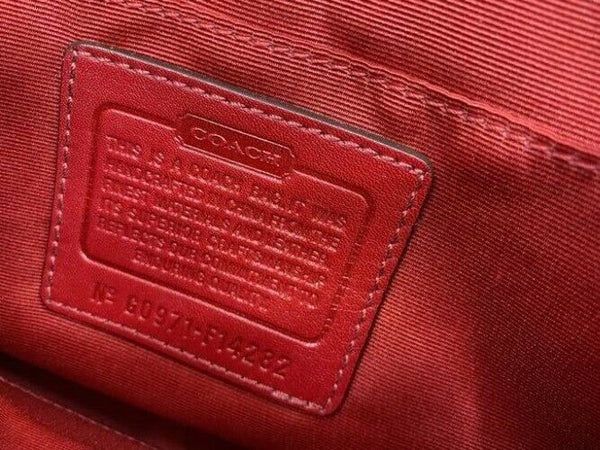 Coach Small Red Tan Hobo Bag