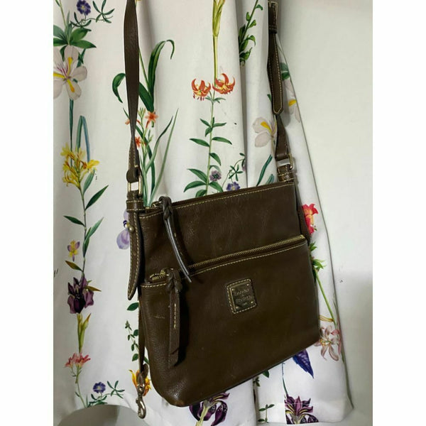 DOONEY & BOURKE Brown Leather Crossbody Bag