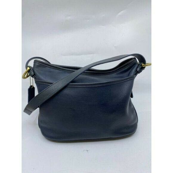 Coach Vintage Black Large Leather Crossbody Bag