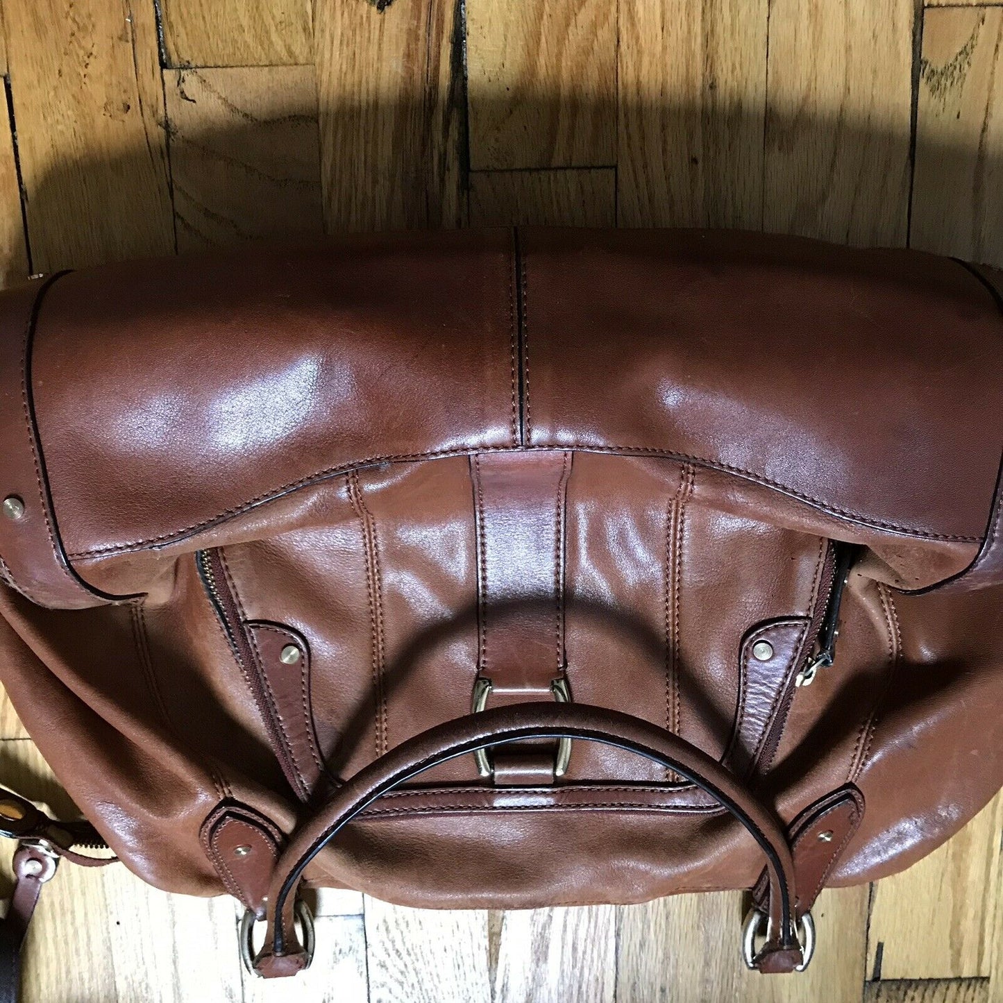 COLE HAAN Tan leather handbag
