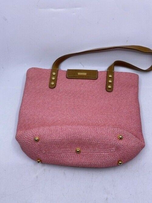 Eric Javits Shopper Pinkgreen Weave Shoulder Bag
