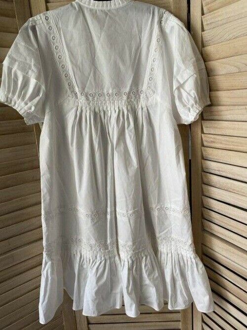 Nicole Miller white cotton msrp short casual dress