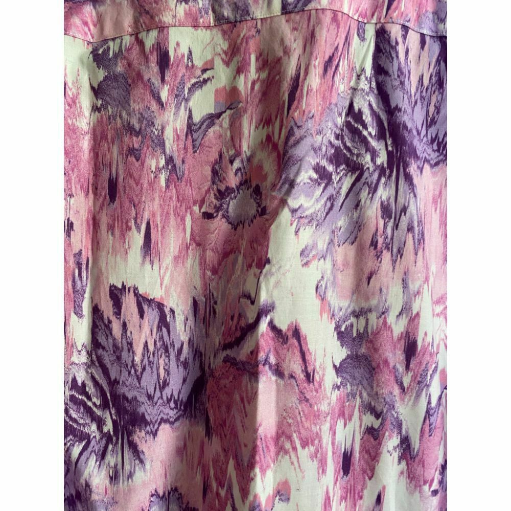 BONOBOS Pink Purple Printed Long Sleeve Button Down Shirt Size 15.5