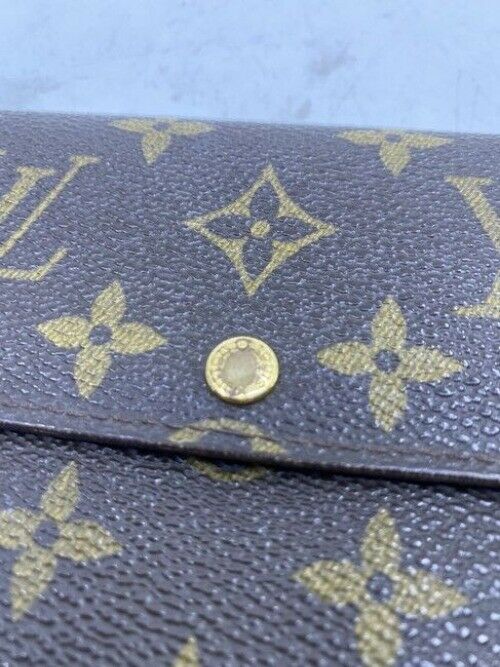 Louis Vuitton Brown Sarah Monogram Vintage Wallet