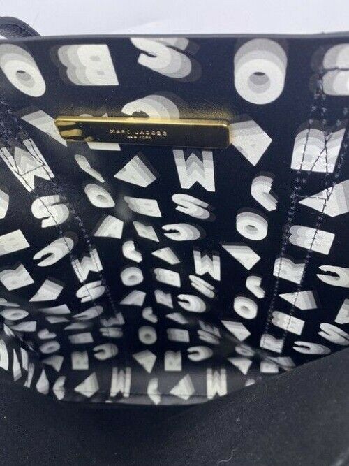 Marc Jacobs Repeat Black Leather Cross Body Bag