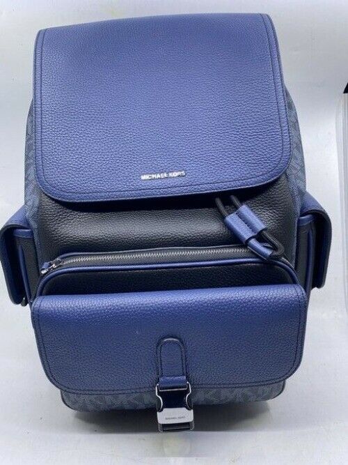 Michael Kors Hudson Logo And Rucksack Admiral Mlti Leather Backpack