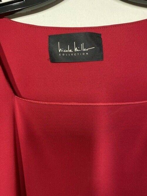 nicole miller red new ls msrp