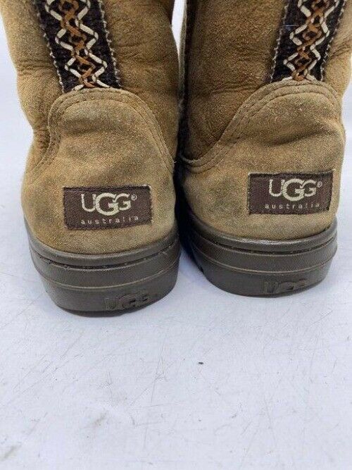 Ugg Australia Brown Tall Rugged Bootsbooties Size Us
