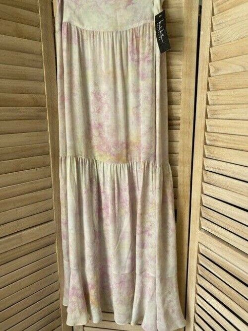 Nicole Miller cream pink msrp skirt
