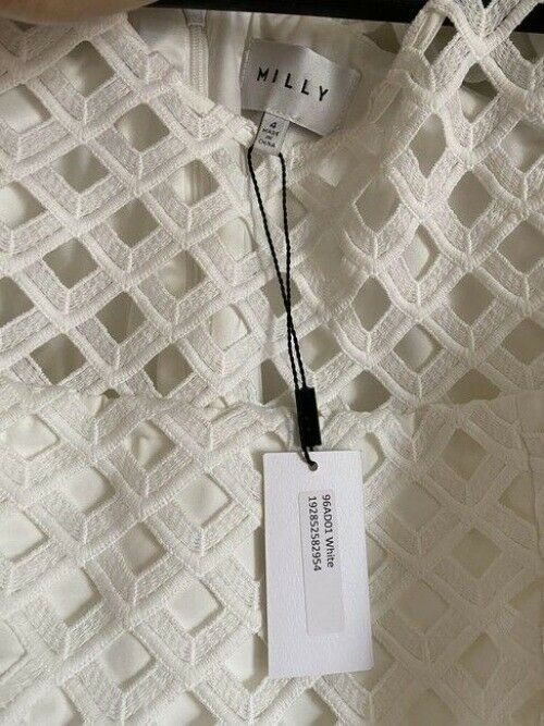 milly white new msrp short formal dress