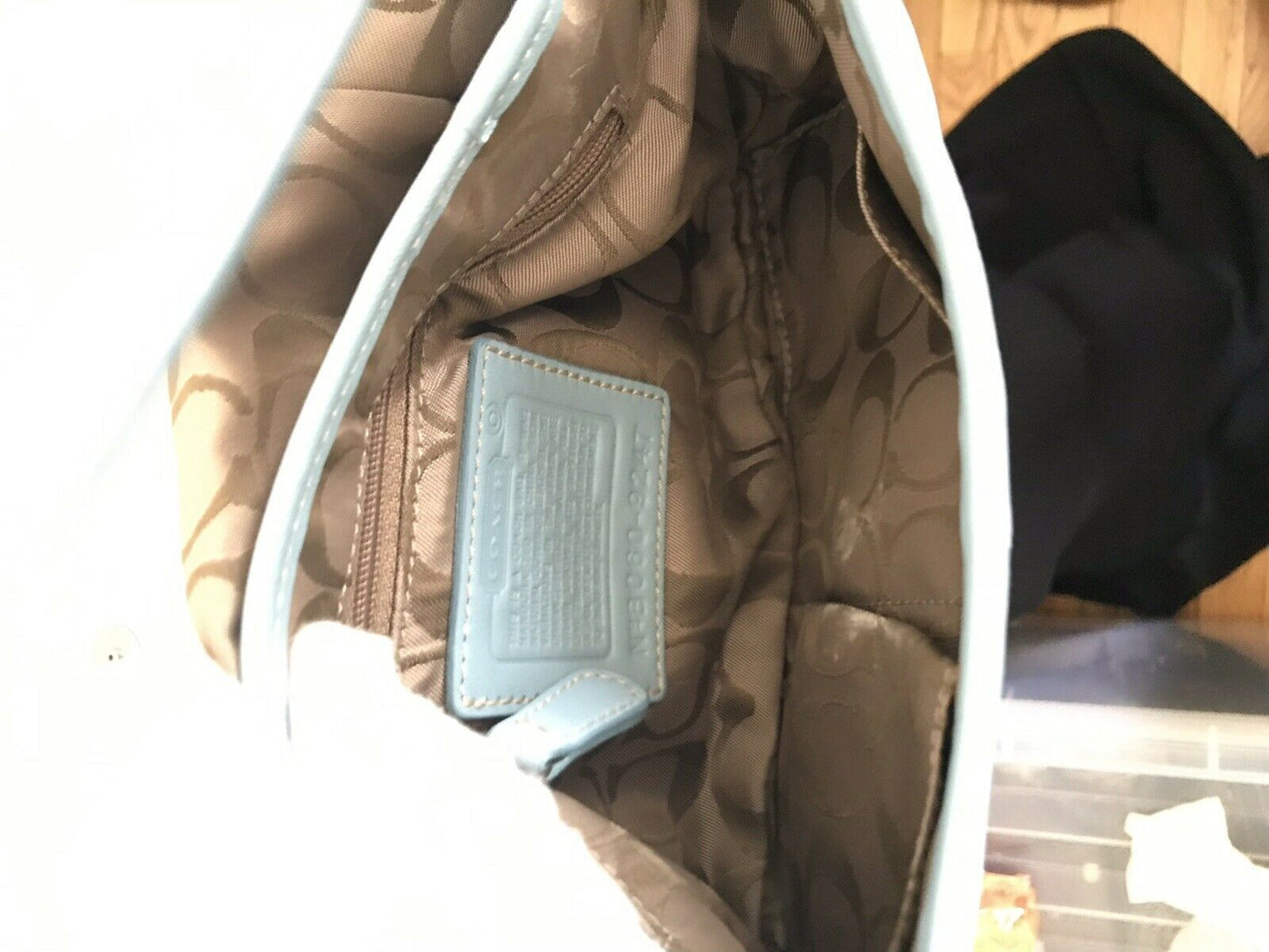 COACH Blue Leather Hangbag