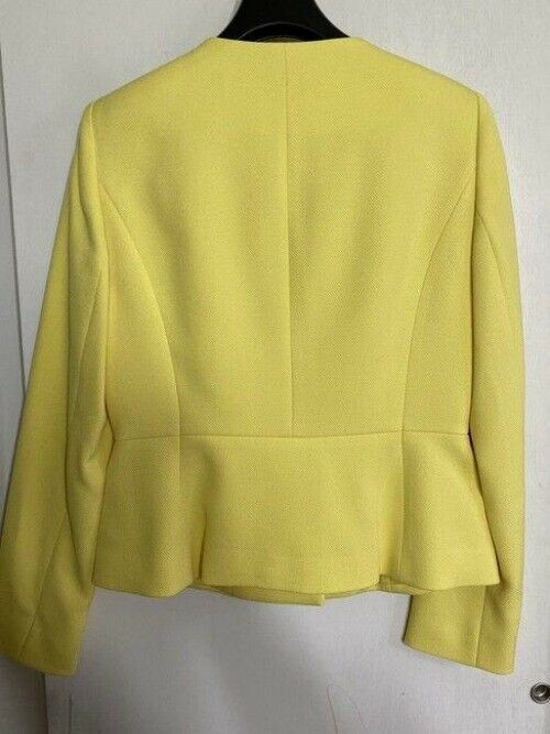 elie tahari yellow in lemon color msrp jacket