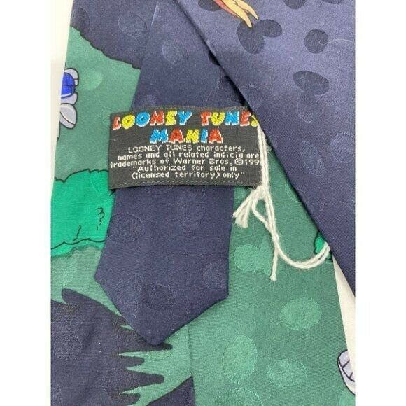 NWOT Looney Tunes Neck Tie Country Club Green Navy
