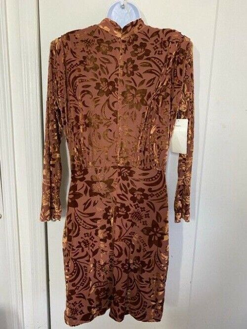 nicole miller new floral burn out msrp short cocktail dress