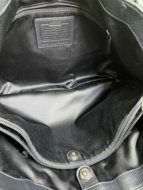 coach bag large black fabric tote