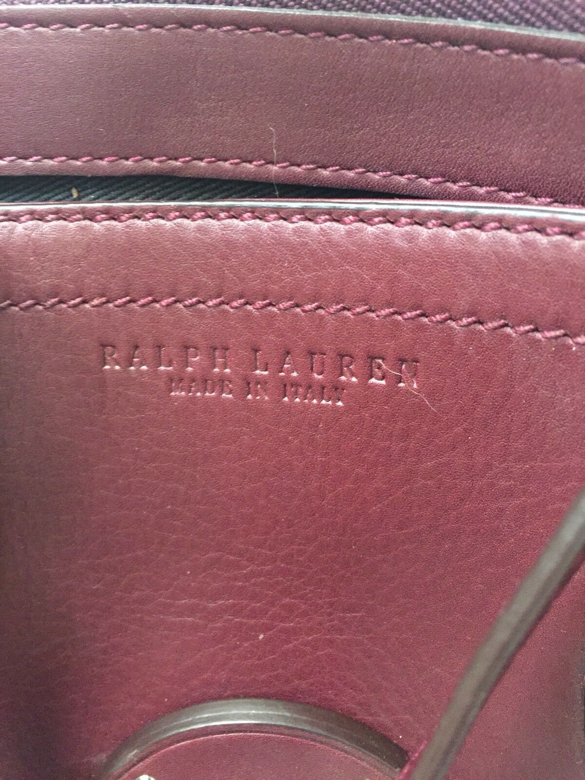 RALPH LAUREN Leather Tote