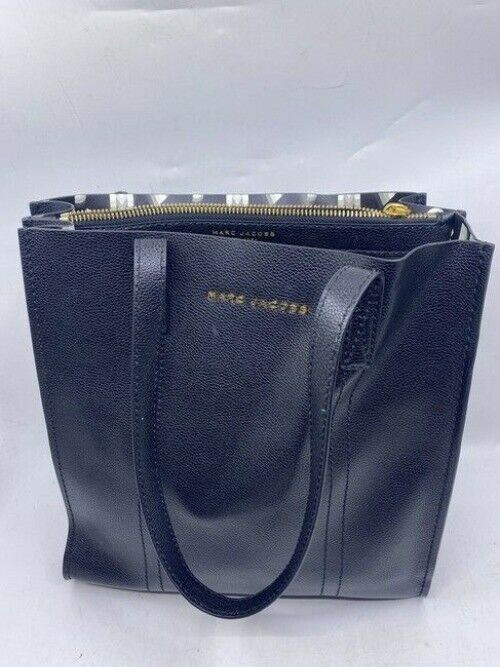 Marc Jacobs Repeat Black Leather Cross Body Bag