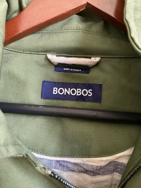 New! BONOBOS Field Jacket W/ Hoodie Olive Size Medium
