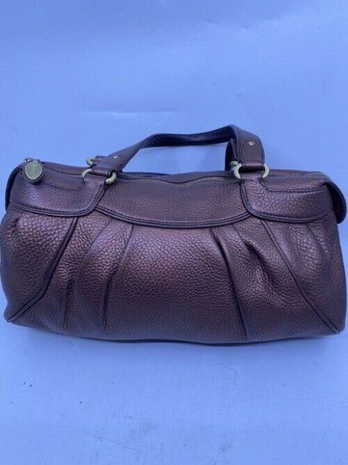 Cole Haan Zipper Snap Rose Leather Shoulder Bag