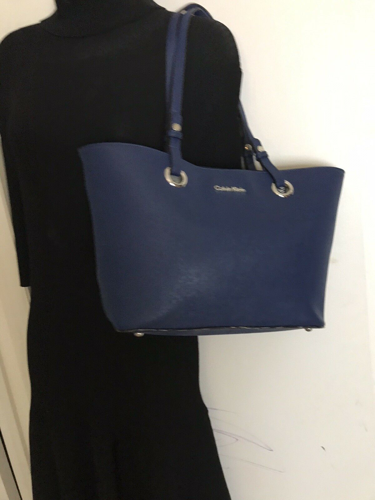 Calvin Klein Blue Tote Bag