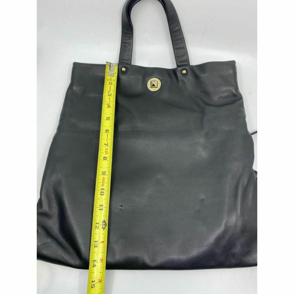 KATE SPADE Black Leather Fold Over Handbag/ Crossbody