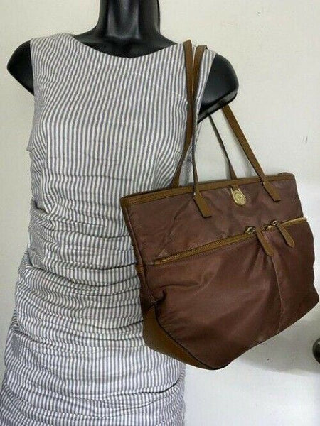 michael kors bag medium bronze brown nylon tote