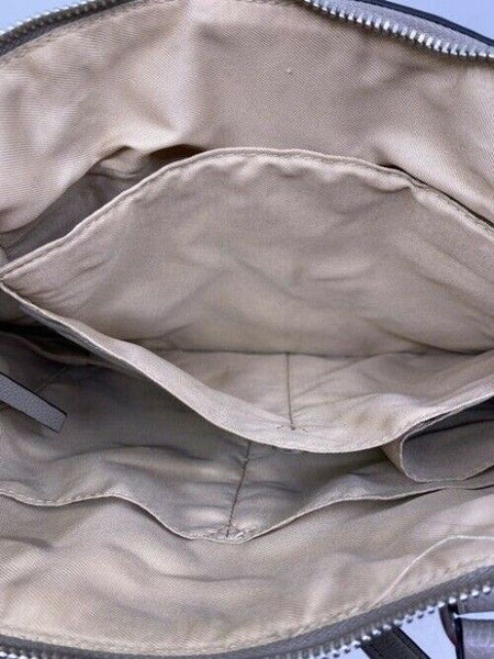 Dana Buchman Gray Leather Shoulder Bag