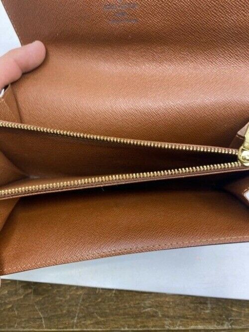 Louis Vuitton Brown Sarah Monogram Vintage Wallet