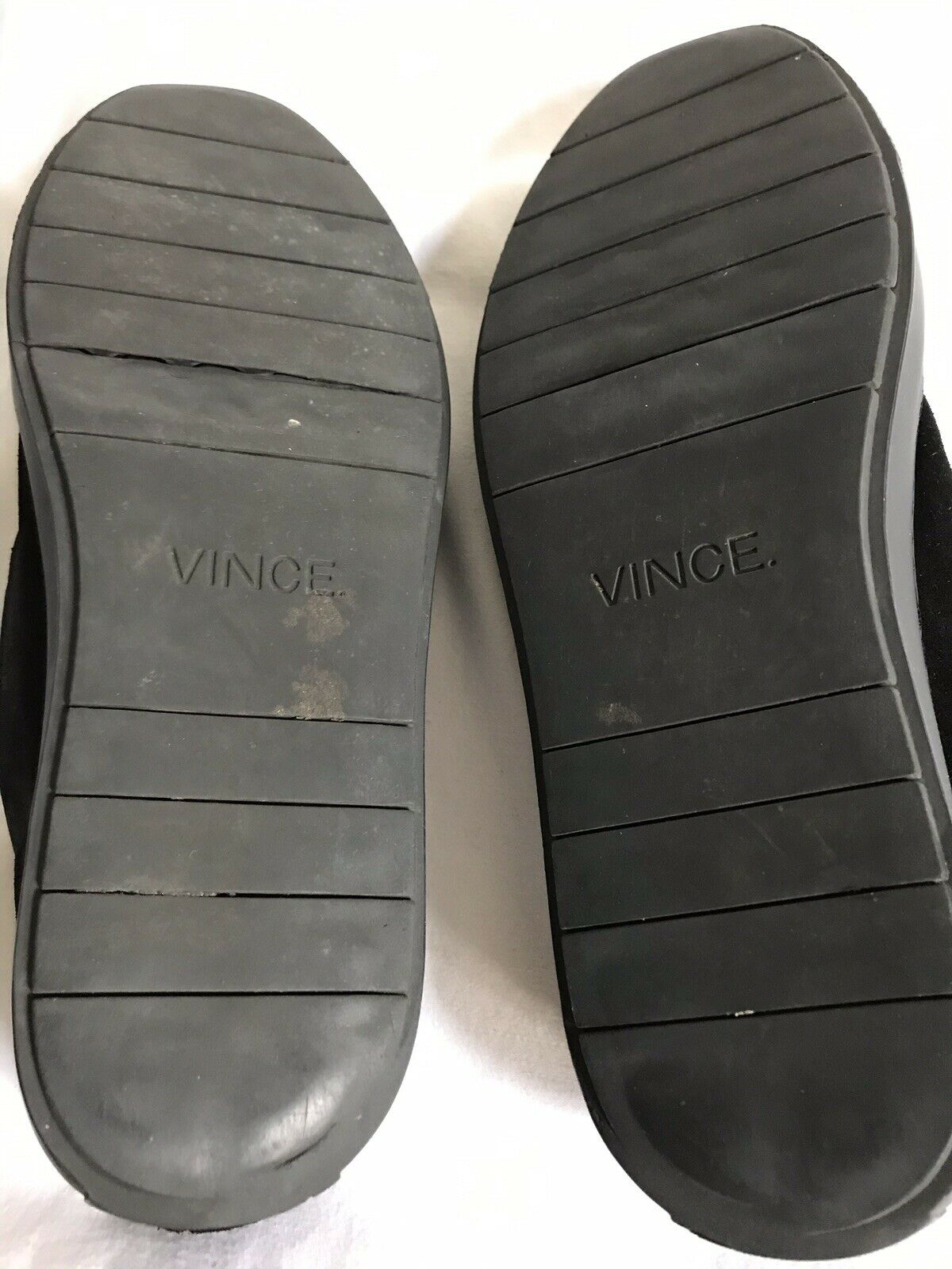 Vince Black Suede Loafers Size 9