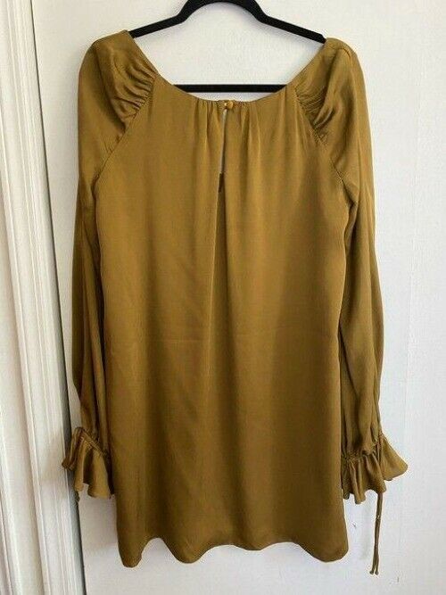 Milly rust orange new chiffon msrp