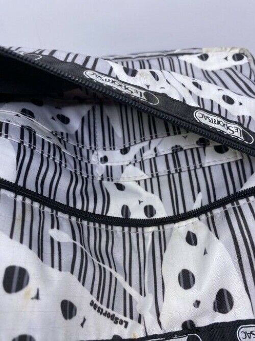 Lesportsac Triple Pocket Gray Nylon Cross Body Bag