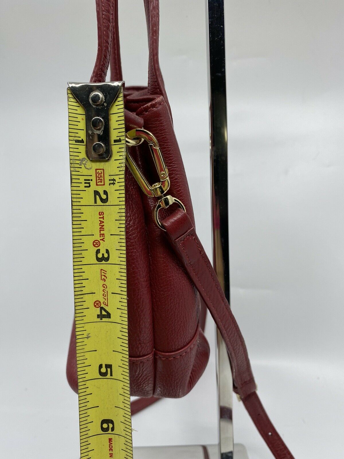 TORY BURCH Red Leather Small crossbody Bag/ Hand Carry