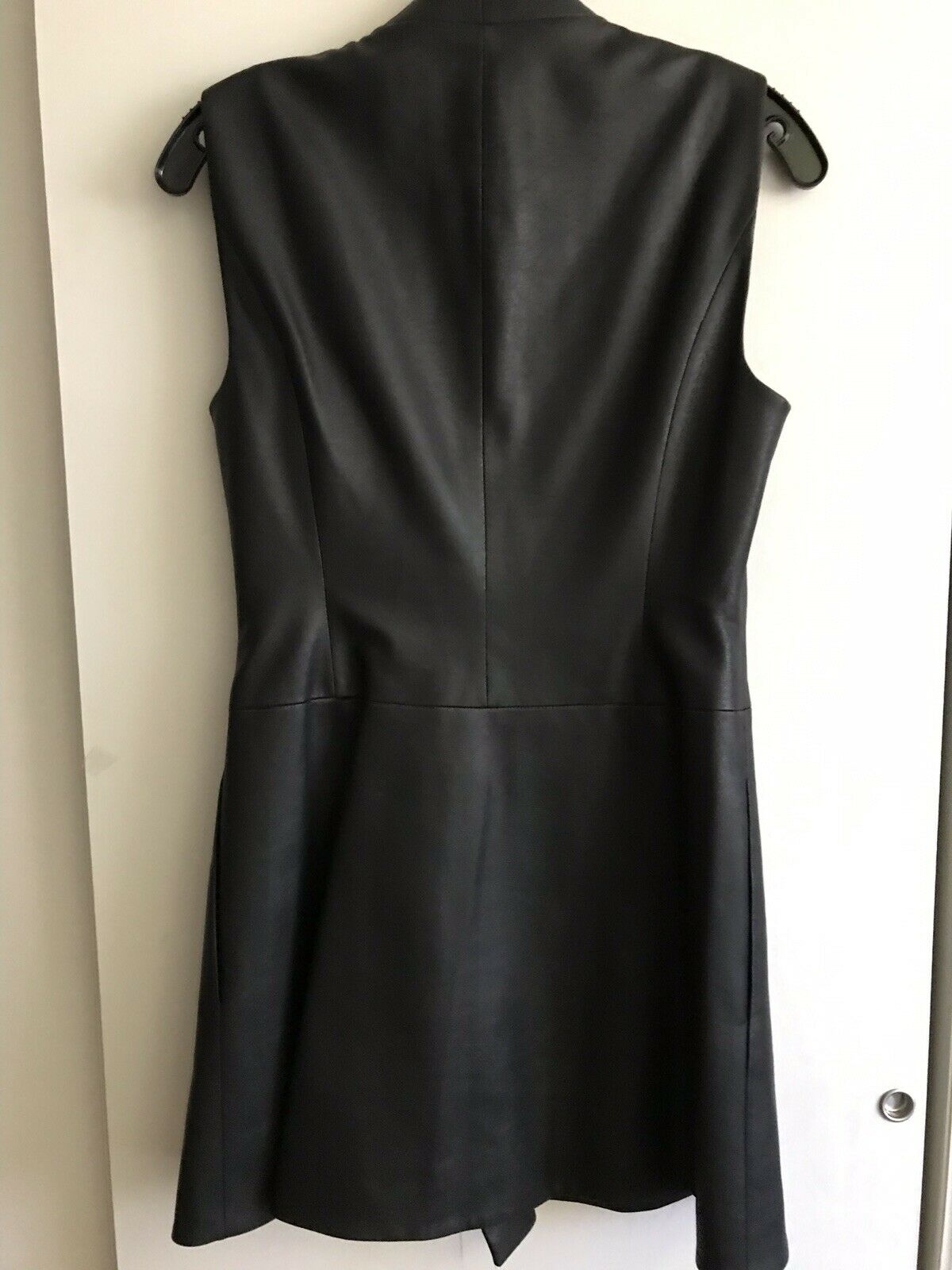 BCBG Black Wrap Vest Dress Msrp $290