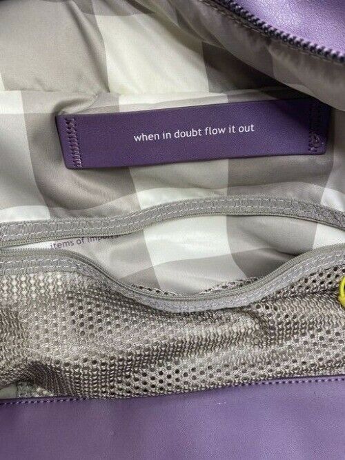 Lululemon Two Times A Yogi Purple Polyurethane Shoulder Bag