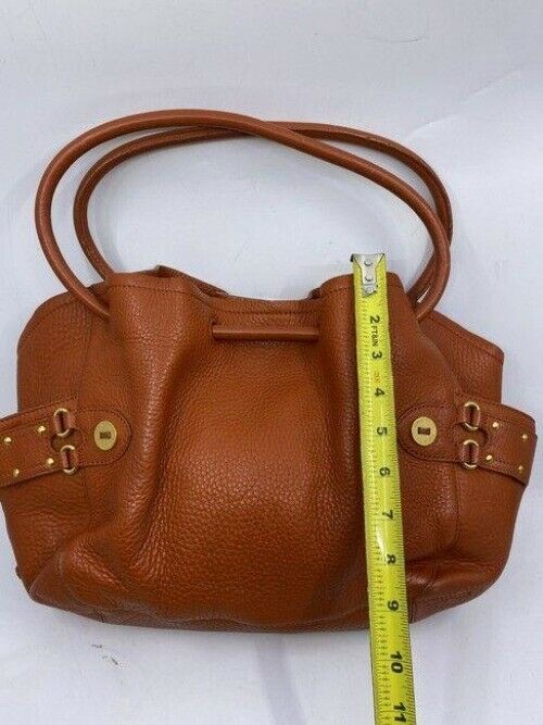 cole haan xl orange leather shoulder bag