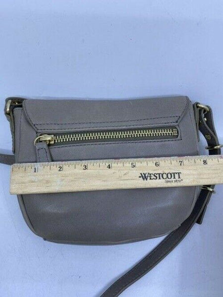 jcrew gray leather cross body bag