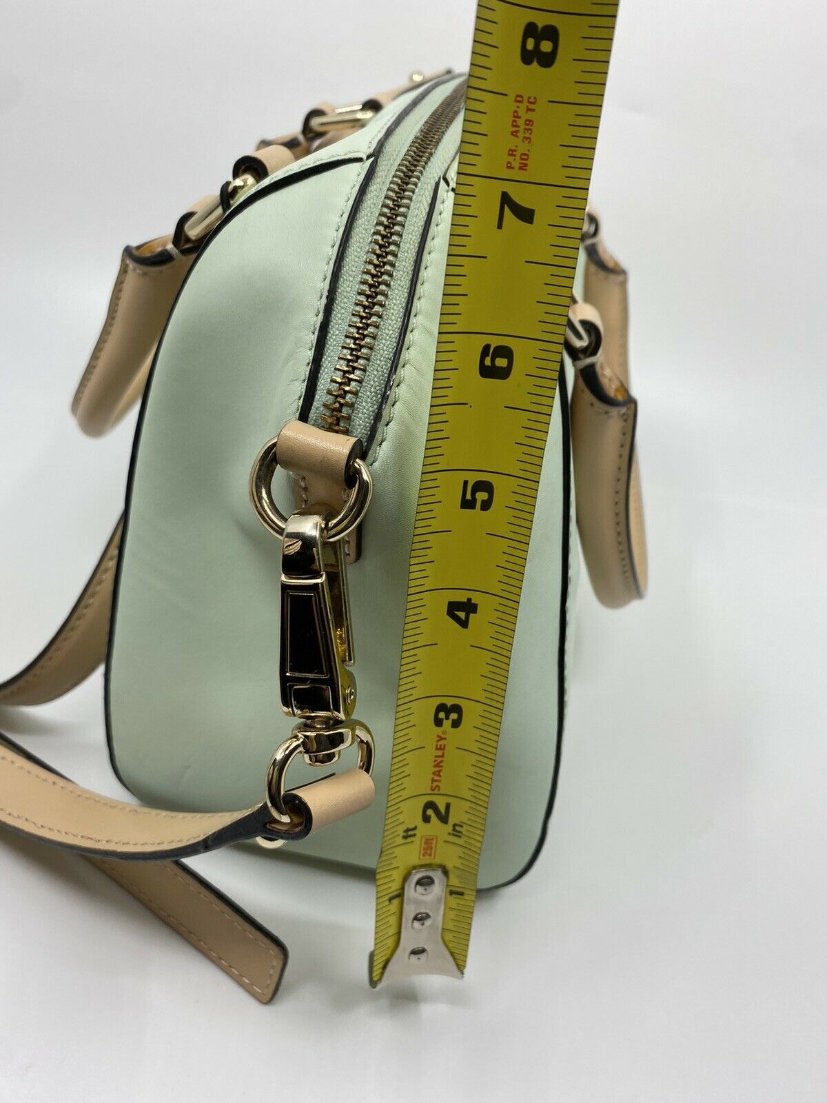 Kate Spade Green leather  Trapeze Bag W Crossbody