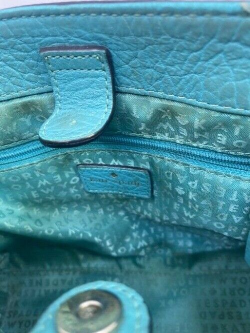 Kate Spade Tote Blue Leathe Cross Body Bag