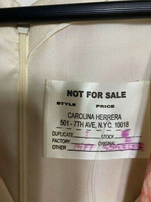 carolina herrera redwhite new cream coral floral msrp