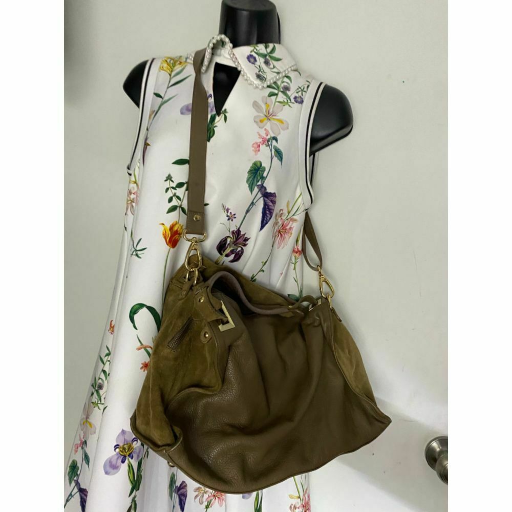 Sandro Brown Leather Shoulder Bag