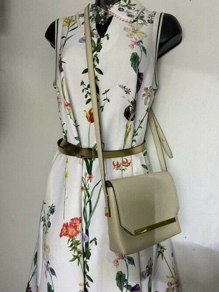 jcrew beige leather cross body bag