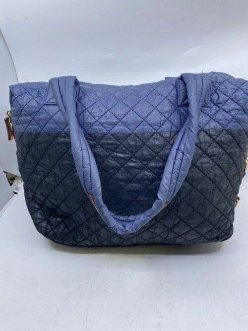 Mz Wallace Sutton Blue Black Fabric Cross Body Bag