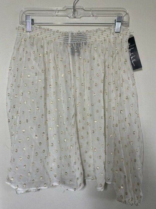 nicole miller white new off the shoulder msrp