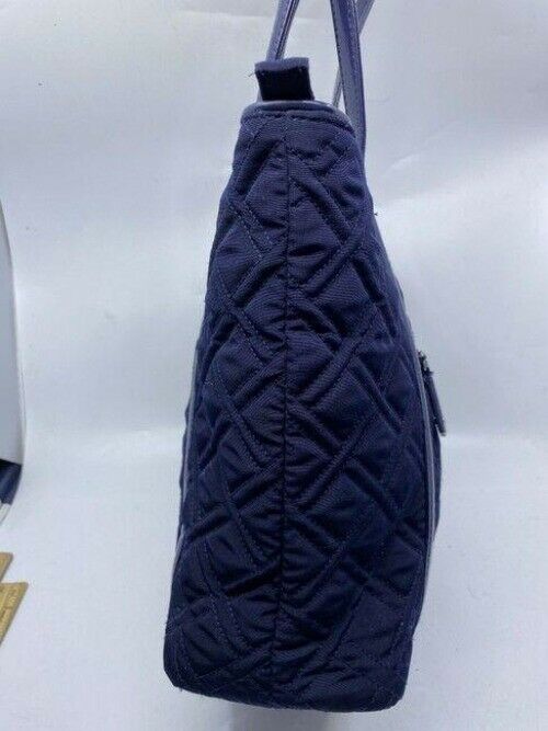 Vera Bradley Large Quilted Navy Blue Shoulder Bag