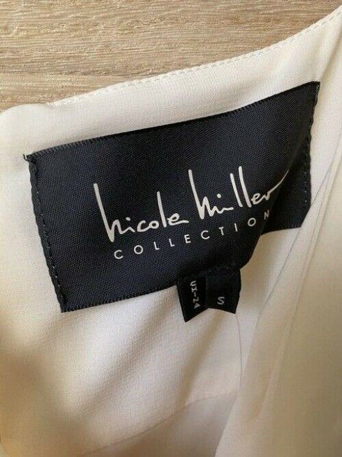 nicole miller pink cream long msrp mid length formal dress