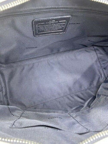 Coach shopping xl floral great condition msrp white black leather tote