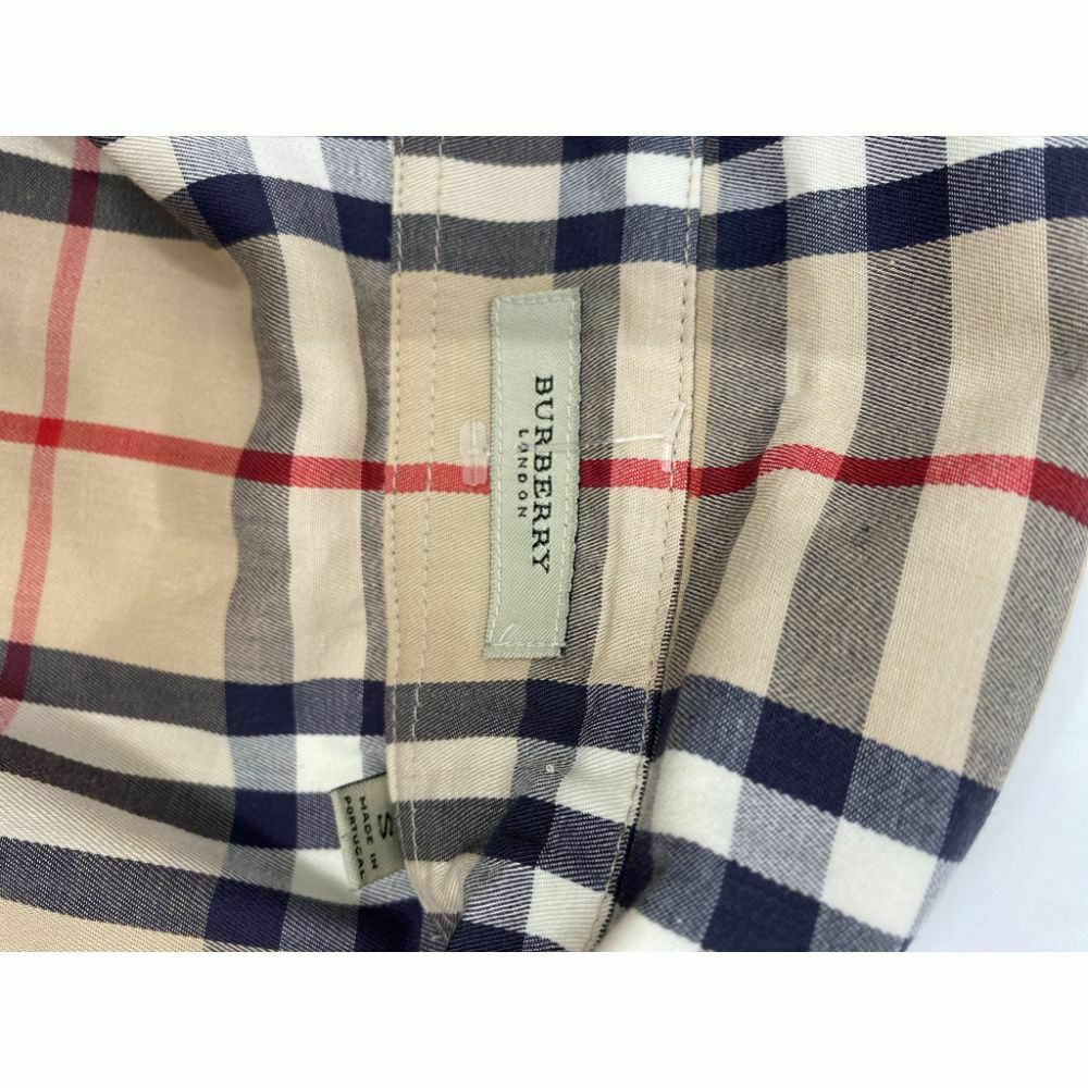 BURBERRY Women’s Nova Check Long Sleeves Button Down Woven Small