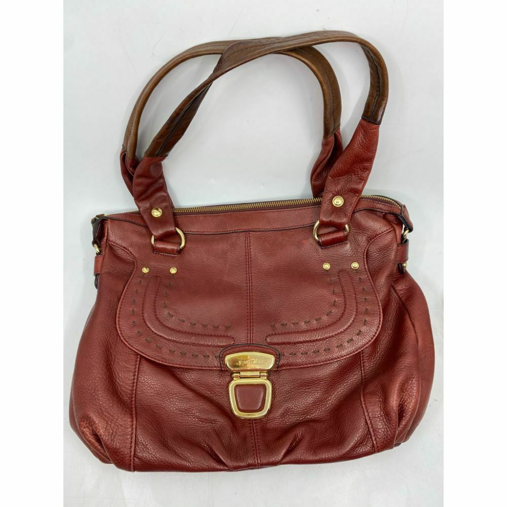 B. makowsky Brown Leather Shoulder Bag