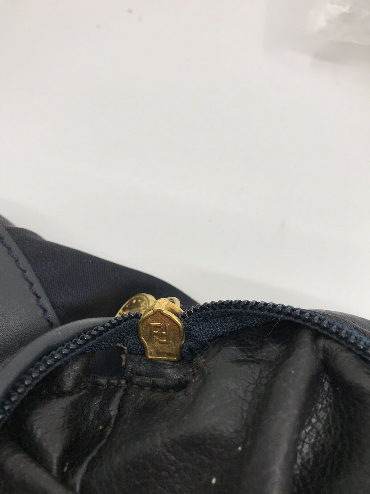 FENDI Vintage Black Nylon Tote Bag